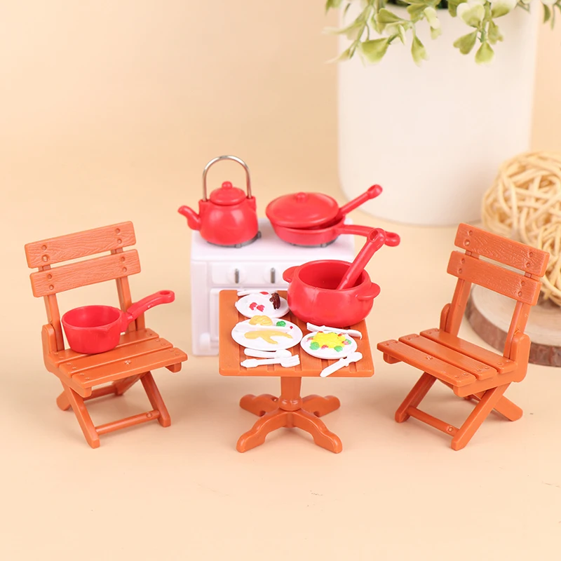 

13Pcs/Set Mini Children Doll House Picnic Outdoor Oven Kitchen Scene Toy Model