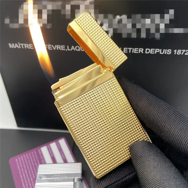 Газовая ветрозащитная Зажигалка S.T для прикуривателя Dupont с ярким звуком! Новый