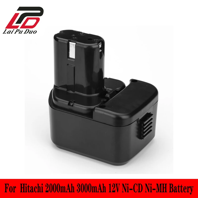 

For Hitachi EB1214S Battery Replacement 12V 2.0 3.0Ah Rechargeable Battery for C5D DS12DVF3, EB1212S, R 9D, DS12DVF 322629 Tools