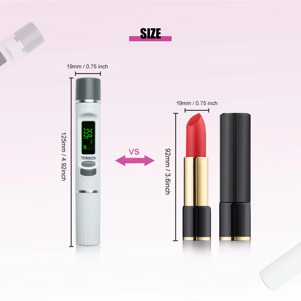 

Mini Portable Thermometer Non-Contact Infrared Thermometer 1S Quick Measurement Body / Room / Objects Temperature for Baby Adult