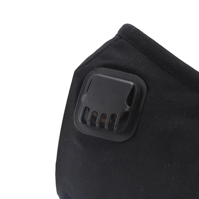 Многоразовые маски для лица черная маска моющаяся Крышка рта с дыхательным