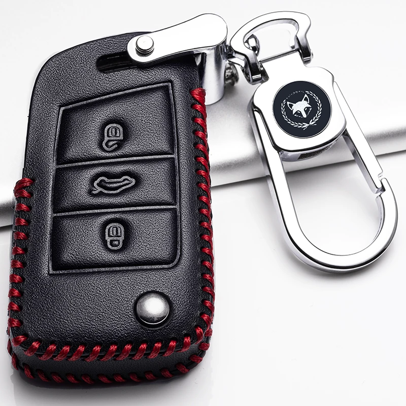 Чехол для ключей Atuo в автомобильном стиле кожаный чехол Volkswagen VW passat b6 POLO golf 6 Magotan B8