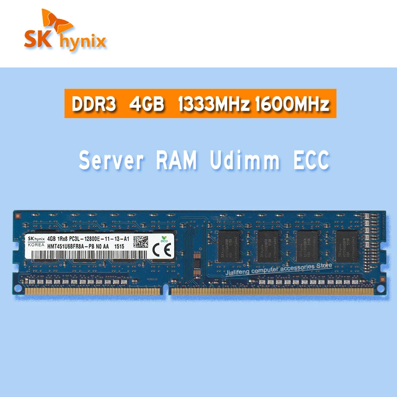 SK hynix ddr3 4 Гб 1600 МГц Серверная рабочая станция память ECC RAM PC3 12800E | Компьютеры и офис
