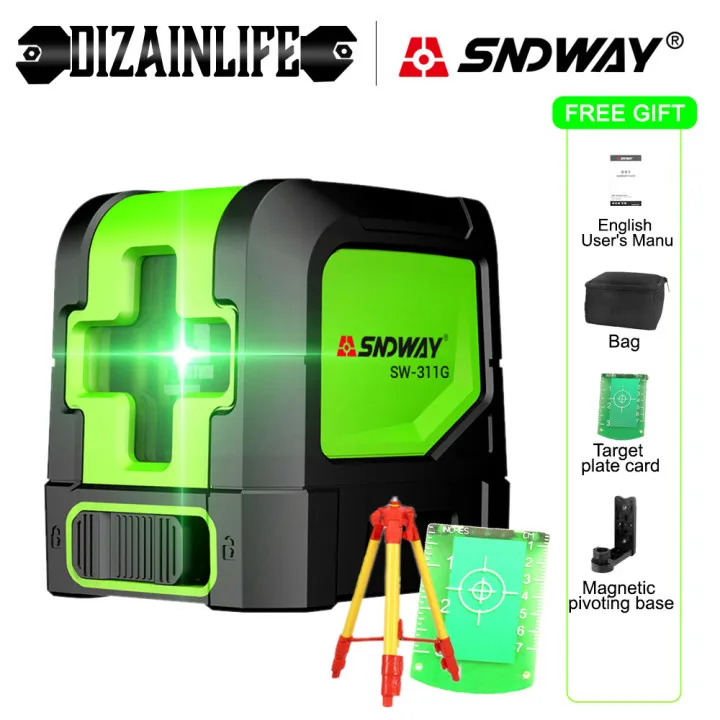 Лазер Sndway уровень автоматический самонивелирующийся перекрестный лазерный
