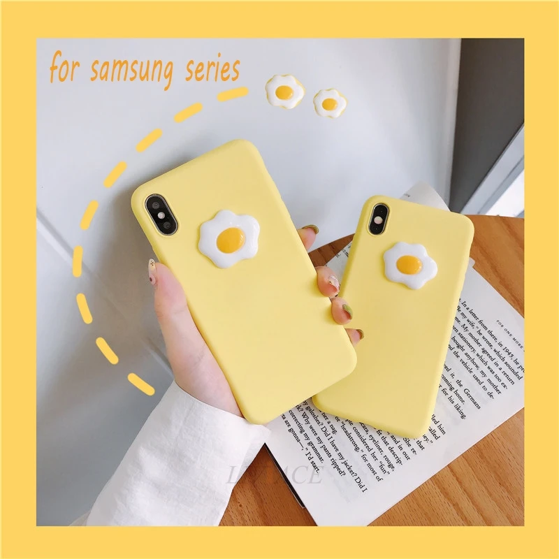 Забавный силиконовый чехол для телефона с 3D яйцом samsung galaxy s10 e plus 5g s10e s9 s8 s7 s6 edge note