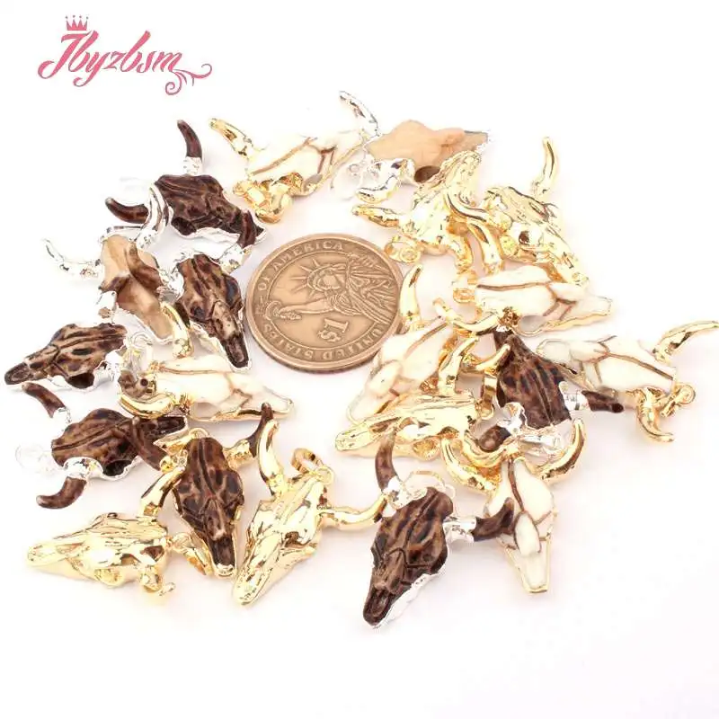 Модные ожерелья и подвески с рожковой головкой для женщин дизайн ювелирных