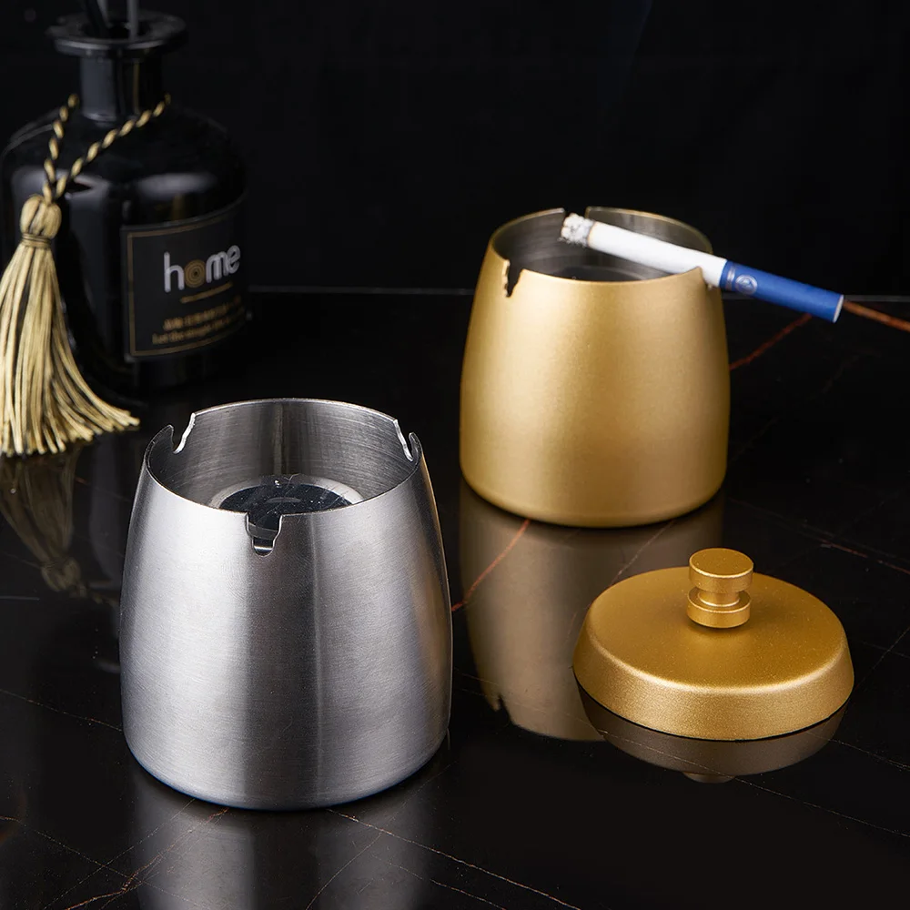 Пепельница из нержавеющей стали Современный домашний декор уличная пепельница