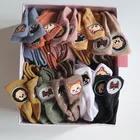 Носки женские Короткие хлопковые в Корейском стиле, милые смешные носки женские Харадзюку С Рисунком кота, в комплекте, летние