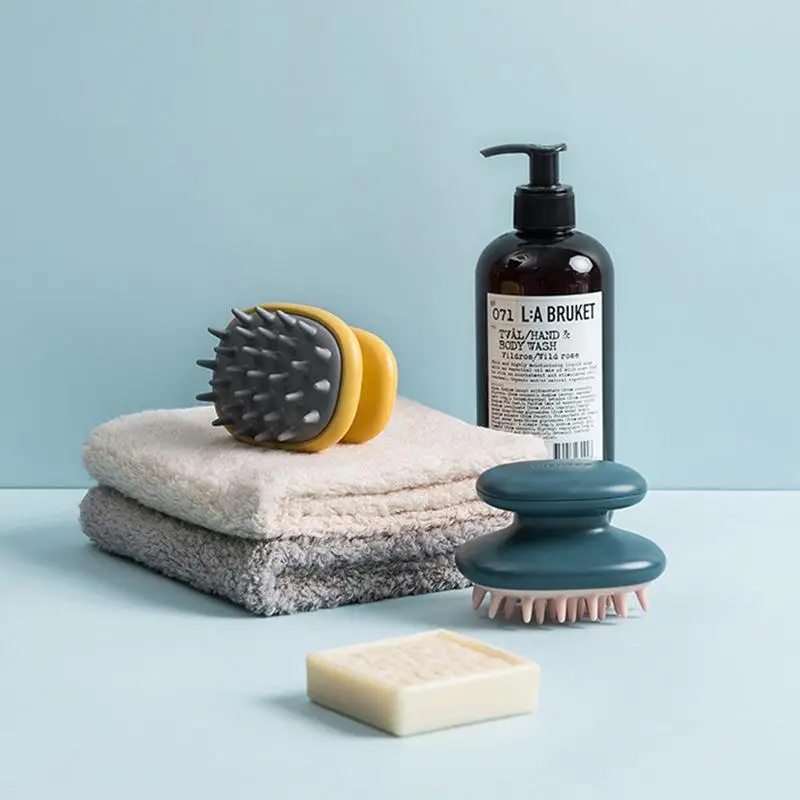 

Self designed shampoo shampoo comb handheld silicone massage comb air cushion comb portable shampoo skin hair artifact
