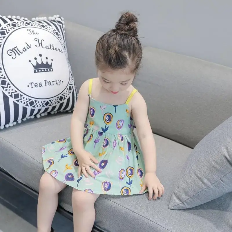 Детская одежда платья для девочек летнее платье принцессы корейские вечерние