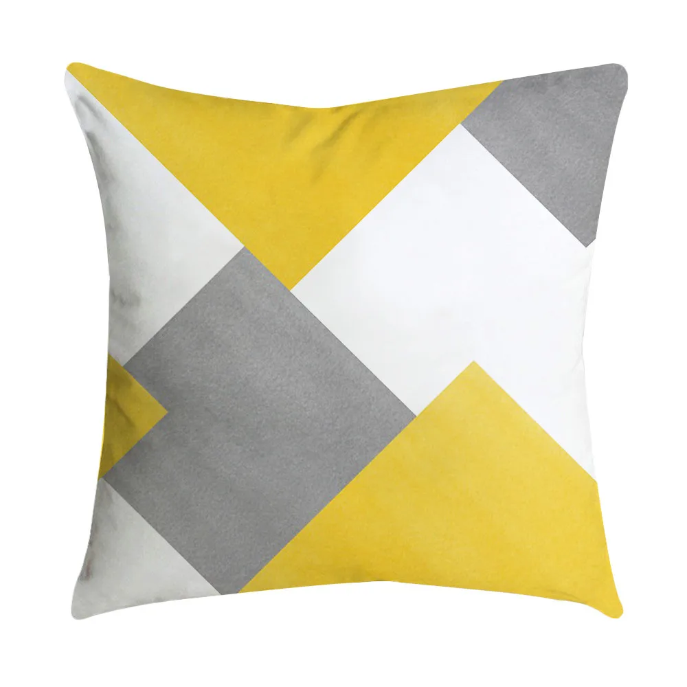 Чехол для подушки с желтым принтом чехол дивана автомобиля на талию домашнего