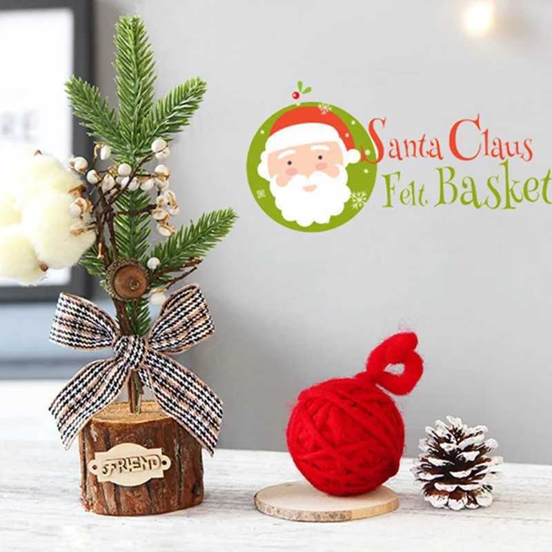 Искусственные украшения для рождественской елки дома из джута красные фрукты