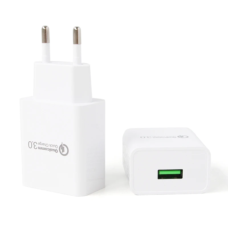 Быстрая зарядка QC 3 0 USB мобильный телефон зарядные устройства ЕС переходник