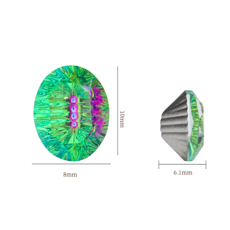 Новинка 2020 мистические Необычные камни овальные Стразы Хрустальные стеклянные с