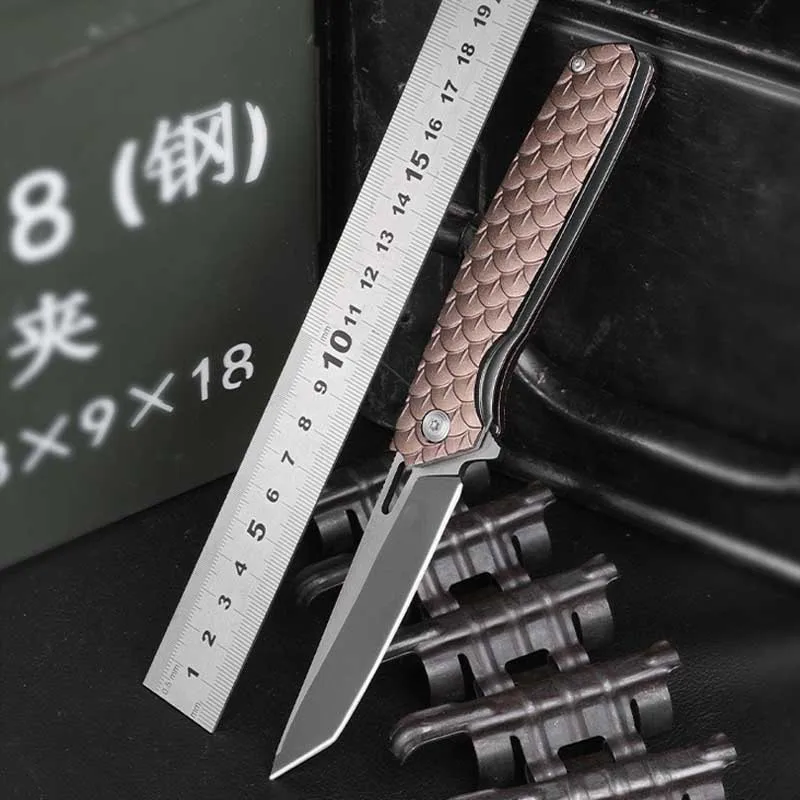 

G10 Handle Pocket folding Knives Dragon Scale Self-defense Multifunctional tactical knives i Camping Outdoor EDC Tools