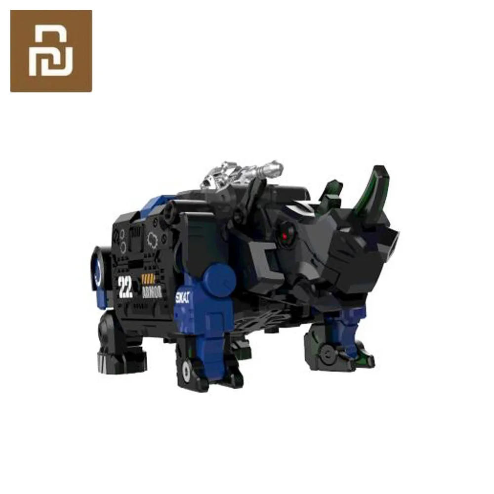 Трансформированная игрушка серия зверя голубая Броня 22 подвижная острые