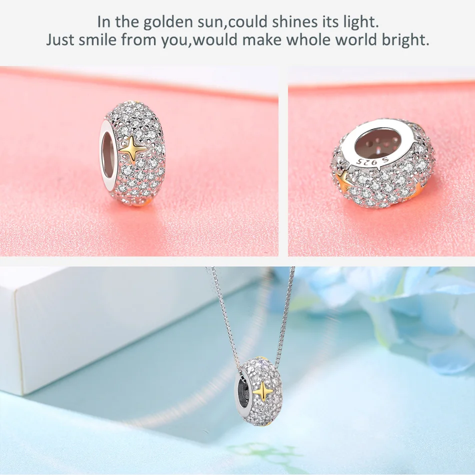 Аутентичные 925 шарма стерлингового серебра со знаком бесконечности Цветочное