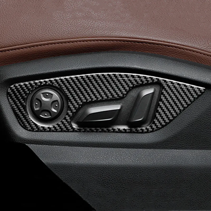 Кнопки регулировки переднего сиденья из углеродного волокна декоративная рамка