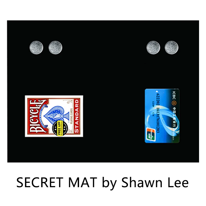 

Secret Mat by Shawn Lee Magic Tricks Close Up Poker Deck Card Mat Accessories Gimmicks Illusions Props Magician Magia Mat Pad