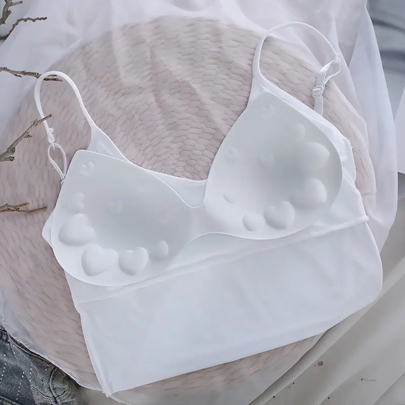 

Sexy Women Sexy Strap Silk smooth Plunge Bralette Bra Sleeping brassiere Push Up Bras sexy lingerie Top wireless bra top