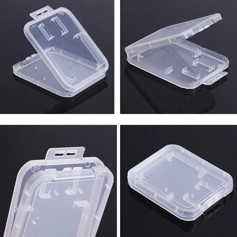 Защитный чехол для SD карты/карты памяти TF маленький белый пластиковый ящик