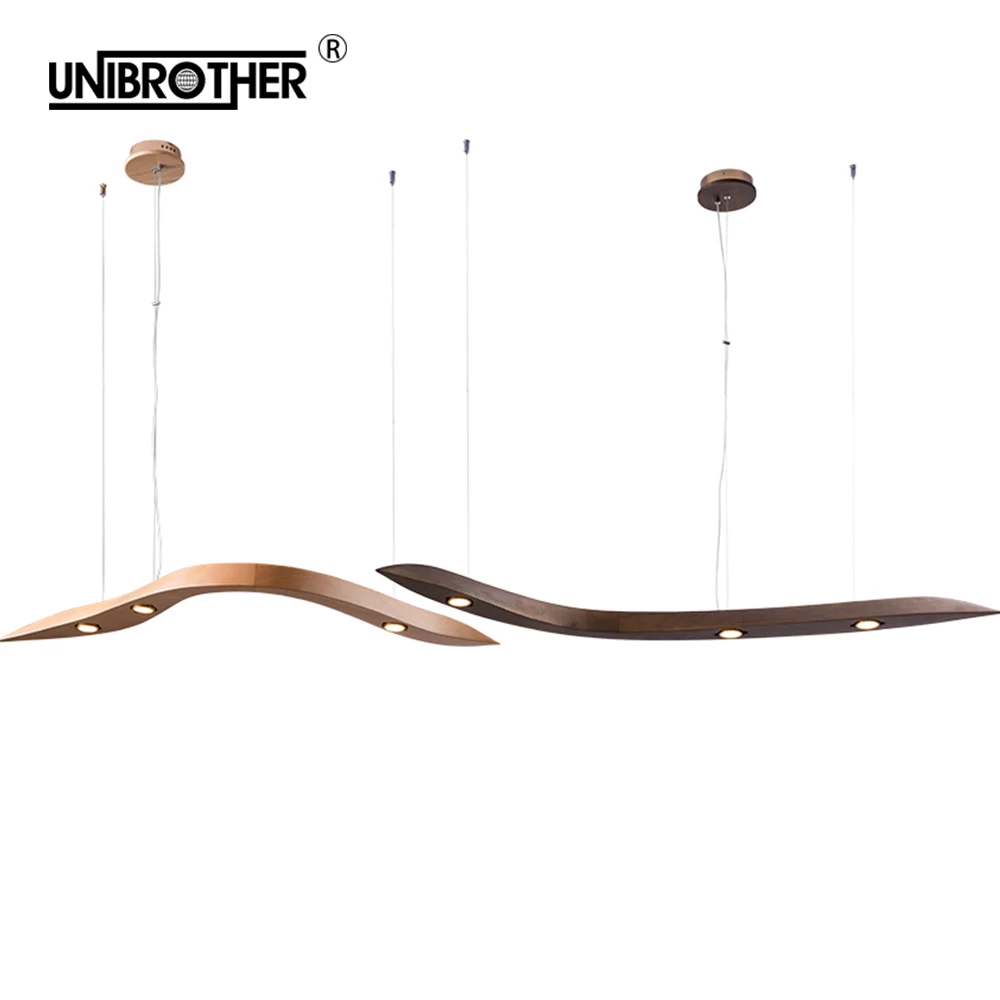 wood pendant lights Nordic hanging lamp led modern for Living meeting Room study Retro decoracion lighting minimalism fixtures | Освещение