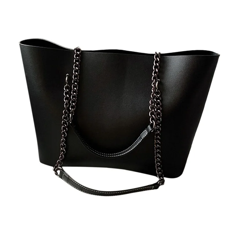 

PU shoulder bag single shoulder large capacity Bag For Women ladies bucket solid color handbag Female tote bag