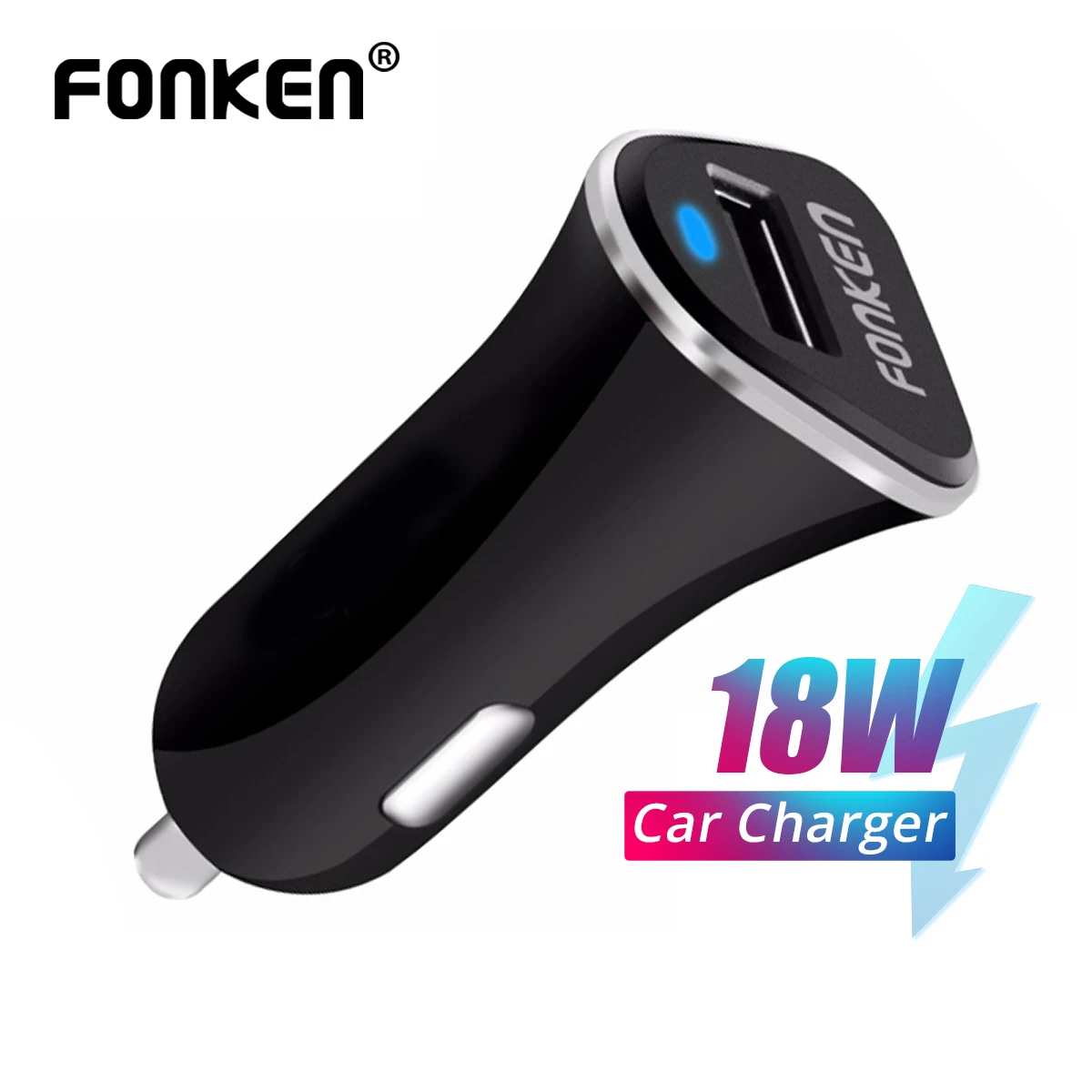 Автомобильное зарядное устройство FONKEN Quick Charge 3 0 портативное универсальное