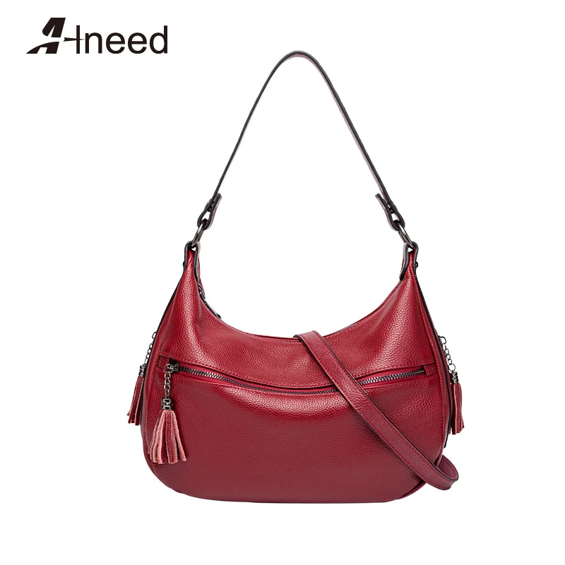 

ALNEED Handbags for Women 2020 Genuine Leather Large Capacity Top Handle Bags Ladies Shoulder Bag Clutch Totes Bolsa Feminina