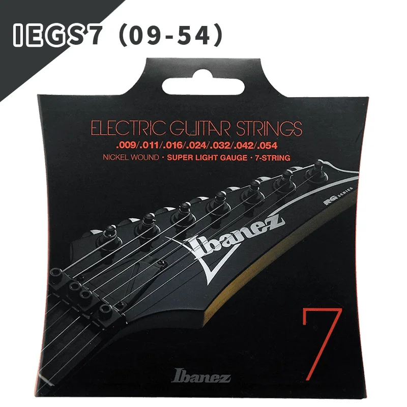 Ibanez с никелевой обмоткой Электрогитары строки, сбалансированное напряжение, Ibanez микро, 7-строка, 8-строка - Цвет: IEGS7 7-strings