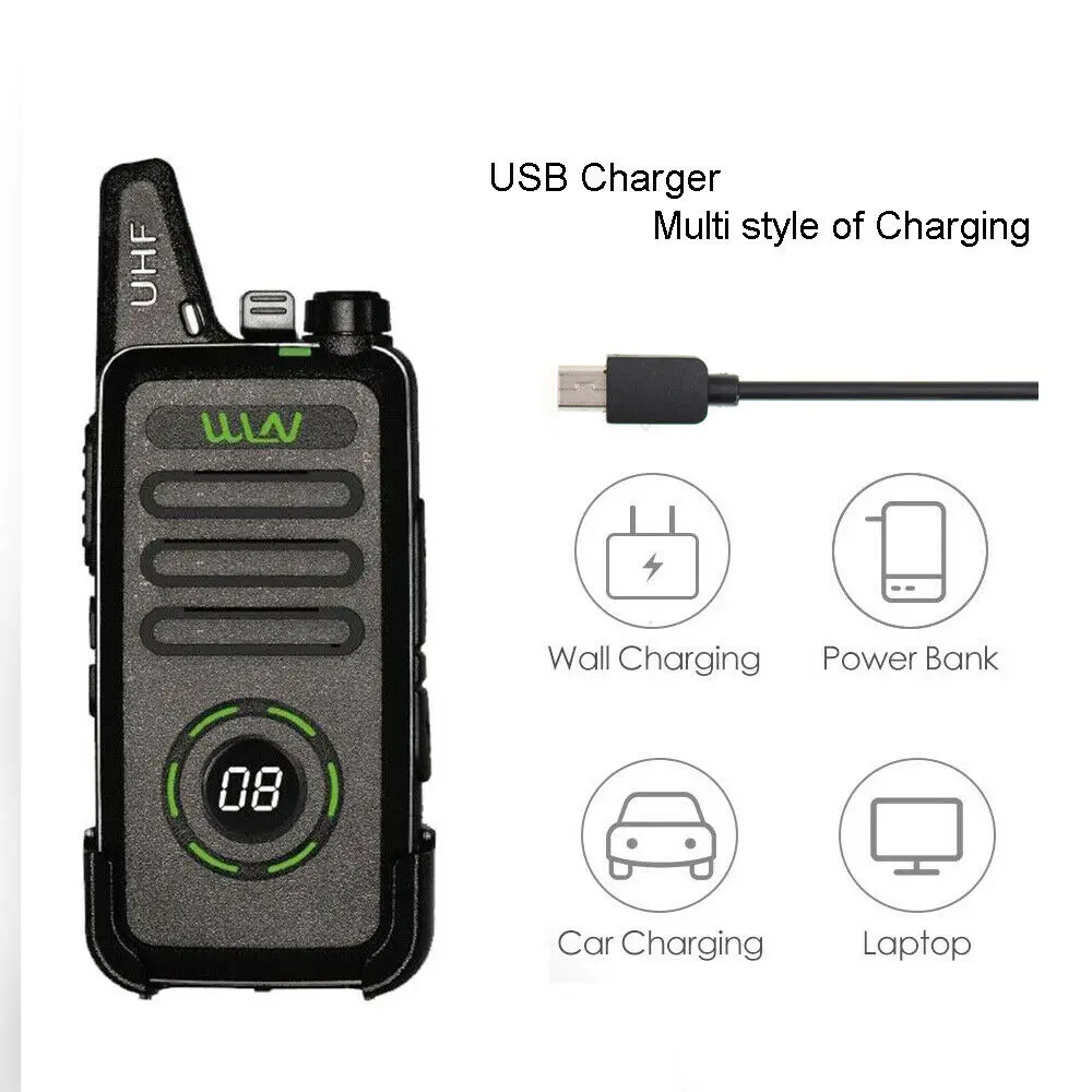 Комплект из 2 предметов новинка иди и болтай Walkie Talkie мини WLN KD C1 плюс “иди 5 Вт UHF 400