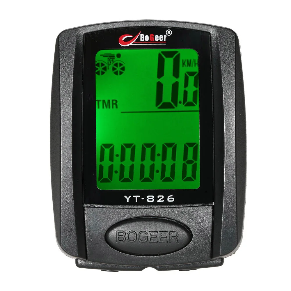 Водонепроницаемый велосипедный компьютер проводной MTB одометр секундомер