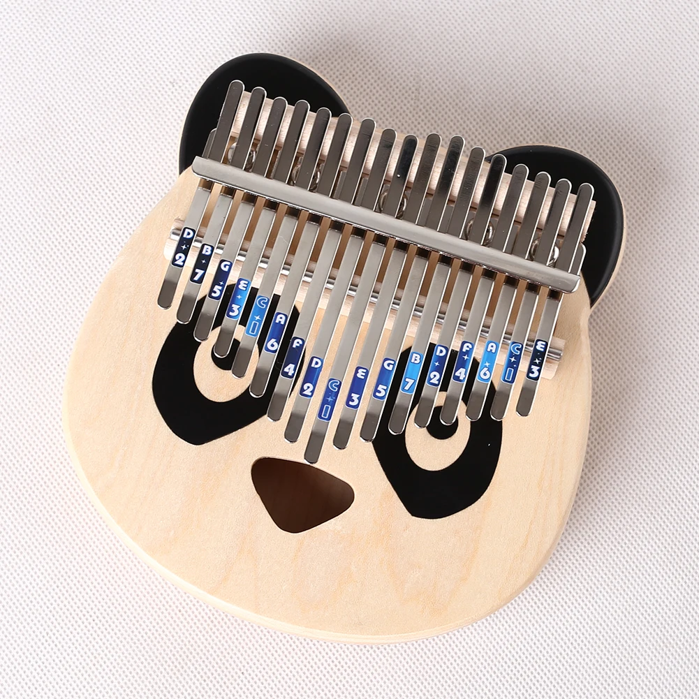 

2x Learner Musical Instrument Kit 17 Keys Kalimba Scale Sticker Thumb Key Note Sticker Musical Instrument Parts