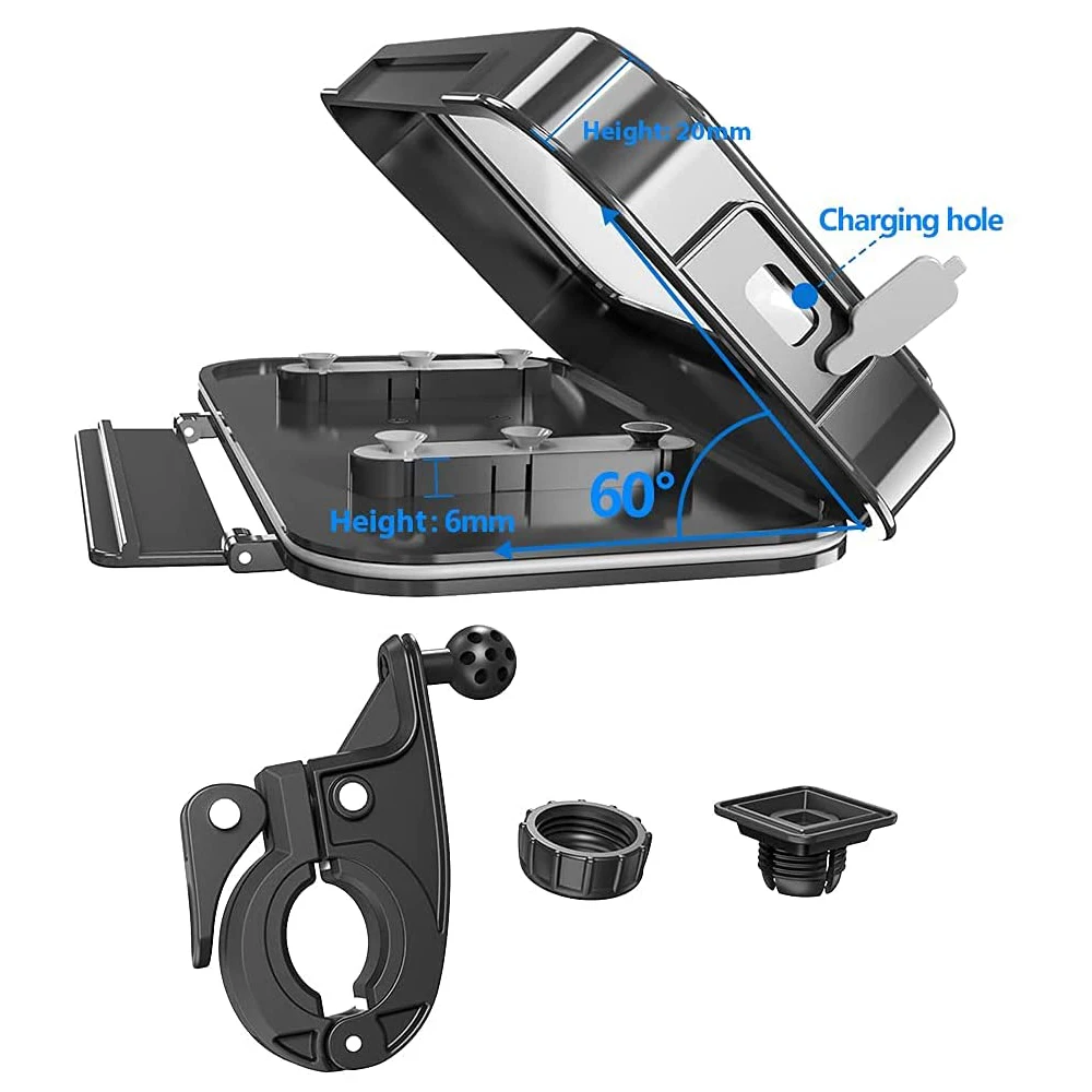 waterproof bike motorcycle phone holder bicycle handlebar cell phone support mount bracket motorbike scooter phone case cover free global shipping