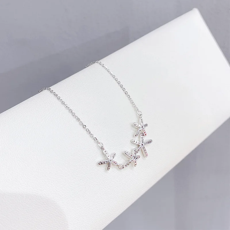 

14k Gold Plated Flower Necklace Shining Bling AAA Zircon Women Clavicle Chain Elegant Charm Wedding Pendant Jewelry