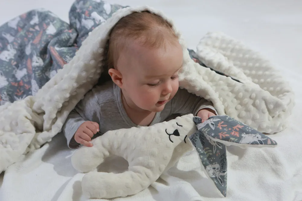 Miracle Baby Minky Super Soft Baby Blankets Double Layer Cartoon Lovely Pattern Luxuries Appease Doll Newborn Swaddle Wrap