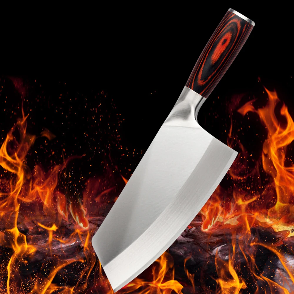 

Мясницкий кухонный нож 4Cr13, китайские шеф-повара, ножи мясника из нержавеющей стали для нарезки мясника, инструменты для нарезки мяса, цветн...
