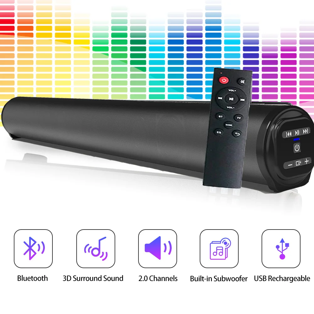 Беспроводная Bluetooth Звуковая Панель акустическая система супер мощный звуковой