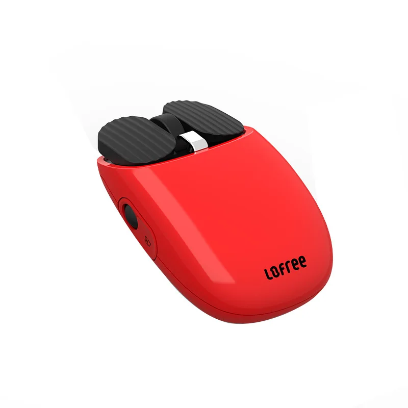 Красный LOFREE/Lofie MAUS картофельный чип жеста Bluetooth мышь модная домашняя офисная беспроводная компьютерная мышь, EP115-3S - Цвет: Красный
