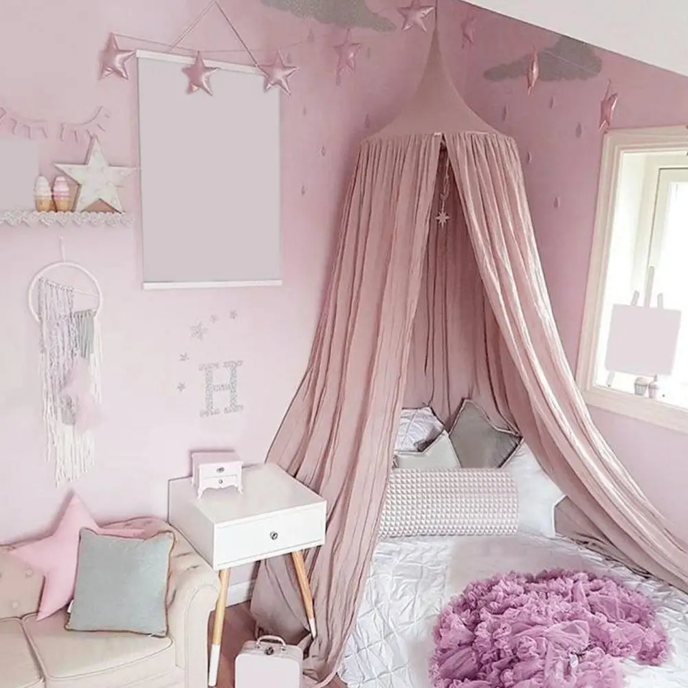 Постельное белье купольная кровать занавеска подвесная детская навес хлопковая