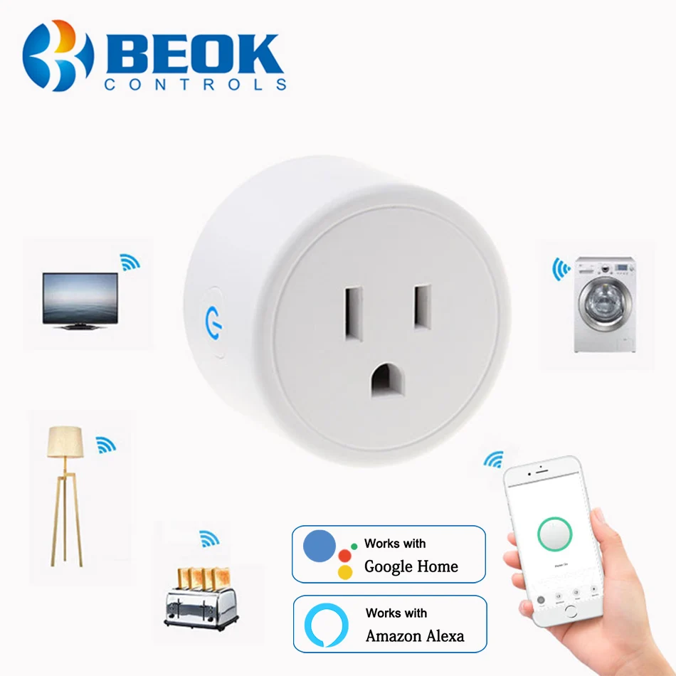 Штепсельная Мини розетка для США WiFi удлинитель с переключателем адаптер