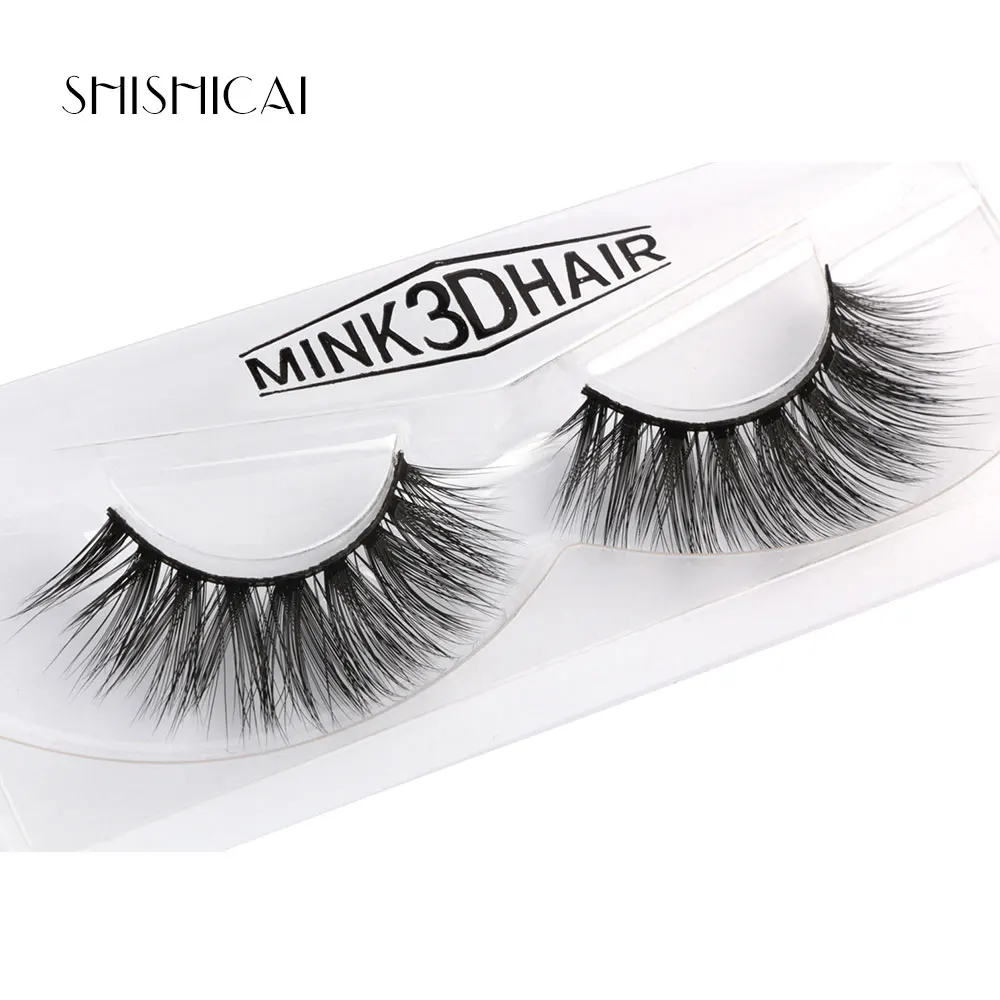 1Pair Lashes False Eyelashes Natural Makeup 3d Mink Eyelash Extension Make Up Full Strip Maquiagem Tool | Красота и здоровье