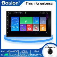 px6 4gb64gb 2din 1 din car radio gps android 10 car stereo player recorder radio tuner gps navigation support swc bt wifi dsp