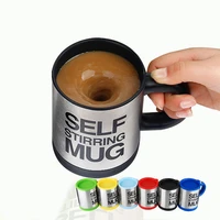 400ml auto magnetic mug stainless steel self stirring coffee mug automatic lazy mixing juice milk smart shaker coffee mix cup