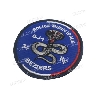 Французская тактическая нашивка с вышивкой полосатая повязка значок на руку