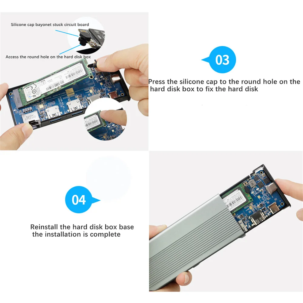 USB-концентратор 6 в 1 Тип C 3 на M.2 NVME NGFF HD 4K 30 Гц 1000M LAN 10 Гбит/с SSD | Компьютеры и офис