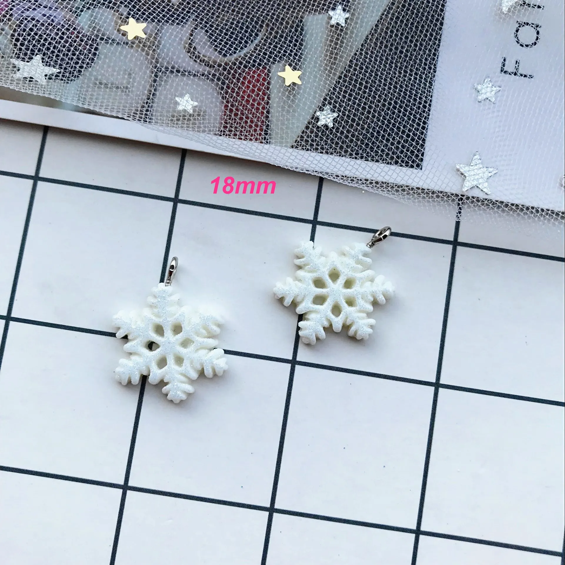 10 шт. kawaii прорезиненный плоский снег шармы diy Серьги Брелоки для ключей для DIY студенческие принадлежности украшения