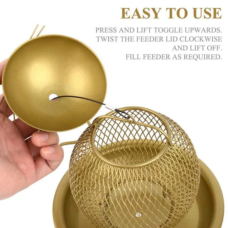 

Anti-Squirrel Bird Feeder, Outdoor Cage Bird Feeder, Cute Cat Shape Bird Feeder Suitable for Outdoor Hanging