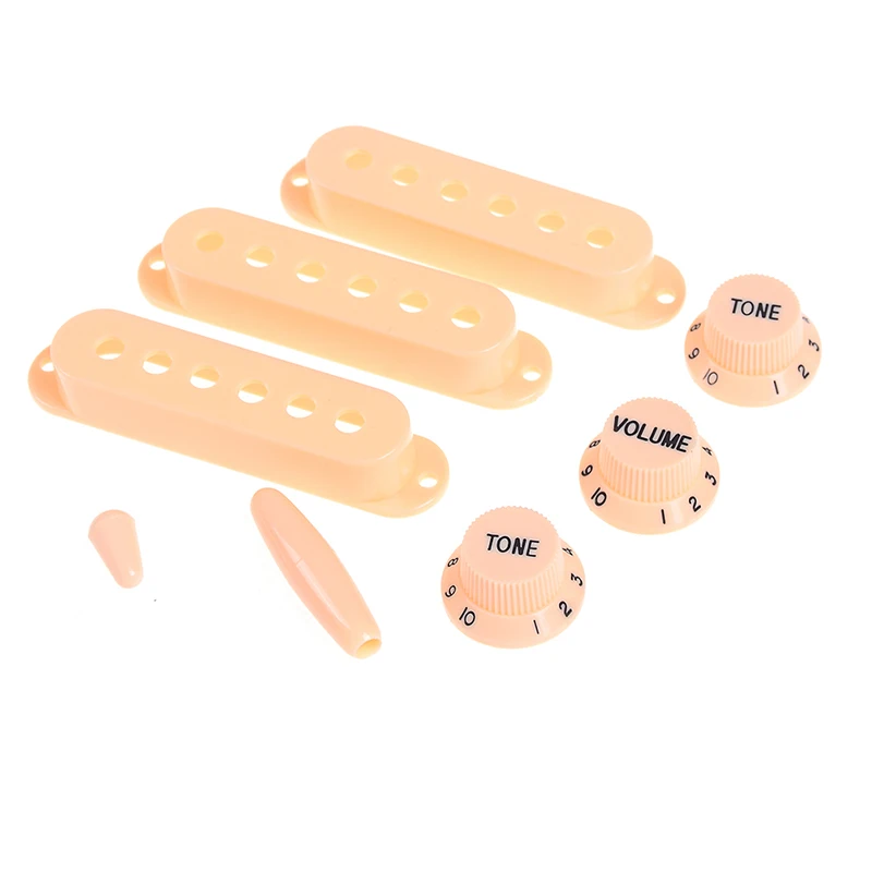 

New 1Set Guitar Parts Electric Guitar Pickup Cover Volume Tone Knob Switch Tip Set