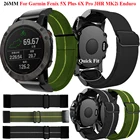 Ремешок нейлоновый для смарт-часов Garmin Fenix 6X Pro 5X Plus 3HR MK2i